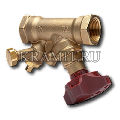 Балансировочный клапан STA, с дренажем, DN32, внутренняя резьба, PN20, AMETAL, 52150232